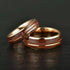 Men 8mm Tungsten Guitar String Whisky Barrel Wood Inlay Engagement Wedding Band